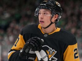 Jason Robertson Trade Rumors: Could the Dallas Stars and Pittsburgh Penguins Pull Off a Blockbuster? Jason Robertson wearing a Pittsburgh Penguins home jersey in NHL trade rumors linking the Dallas Stars star to Pittsburgh after Nick Robertson trade