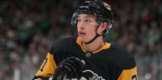 Jason Robertson Trade Rumors: Could the Dallas Stars and Pittsburgh Penguins Pull Off a Blockbuster? Jason Robertson wearing a Pittsburgh Penguins home jersey in NHL trade rumors linking the Dallas Stars star to Pittsburgh after Nick Robertson trade