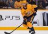 Jonathan Marchessault skating for the Nashville Predators amid NHL trade rumors and speculation about his future in Nashville