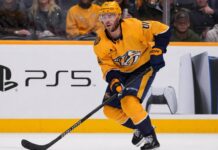 Will the Nashville Predators Trade Jonathan Marchessault? Jonathan Marchessault skating for the Nashville Predators amid NHL trade rumors and speculation about his future in Nashville