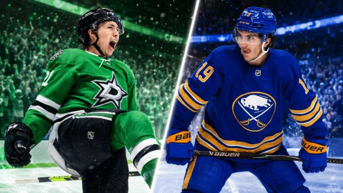 Jason Robertson of the Dallas Stars and Peyton Krebs of the Buffalo Sabres featured in the latest NHL news and contract updates.