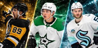 Nick Robertson, Jason Robertson and Shane Wright featured in a three-way split image highlighting the latest NHL news and trade rumors.
