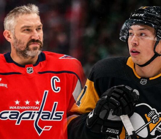Alex Ovechkin and Jason Robertson split image for latest NHL News, featuring Ovechkin’s Capitals return and Robertson trade rumors.