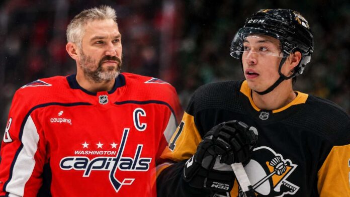 Alex Ovechkin and Jason Robertson split image for latest NHL News, featuring Ovechkin’s Capitals return and Robertson trade rumors.