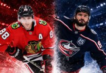Patrick Kane and Kirill Marchenko featured in a split image highlighting the latest NHL news and NHL trade rumors for July 27, 2026