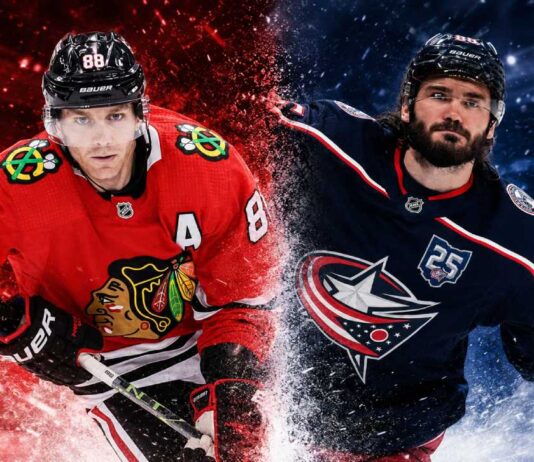 Patrick Kane and Kirill Marchenko featured in a split image highlighting the latest NHL news and NHL trade rumors for July 27, 2026