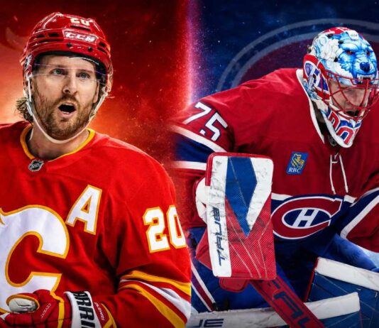 Blake Coleman and Jakub Dobes split image for NHL News covering the latest NHL trade rumors, Canadiens contract updates, and Wild roster moves.
