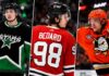 NHL News Today: Leo Carlsson Stays in Anaheim as Connor Bedard Injury Shakes the Offseason Jason Robertson, Connor Bedard and Leo Carlsson featured in a three-way split image highlighting the latest NHL news and trade rumors.