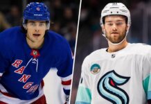 Shane Wright to NY Rangers? The Braden Schneider Trade Idea Explained Shane Wright of the Seattle Kraken and Braden Schneider of the New York Rangers featured in a potential NHL trade rumor
