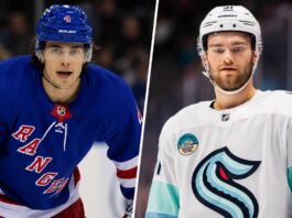 Shane Wright to NY Rangers? The Braden Schneider Trade Idea Explained Shane Wright of the Seattle Kraken and Braden Schneider of the New York Rangers featured in a potential NHL trade rumor
