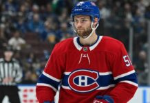 Shane Wright Trade Rumors: Why the Montreal Canadiens Could Target the Seattle Kraken Center Shane Wright wearing a Montreal Canadiens home jersey amid trade rumors linking the Seattle Kraken center to Montreal