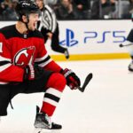 New Jersey Devils Linked to Shane Wright in Seattle Kraken Trade Rumors Shane Wright in a New Jersey Devils home jersey during Seattle Kraken trade rumors