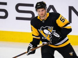 Shane Wright Linked to Pittsburgh Penguins in Potential Seattle Kraken Trade Shane Wright wearing a Pittsburgh Penguins home jersey amid NHL trade rumors involving the Seattle Kraken