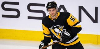 Shane Wright Linked to Pittsburgh Penguins in Potential Seattle Kraken Trade Shane Wright wearing a Pittsburgh Penguins home jersey amid NHL trade rumors involving the Seattle Kraken