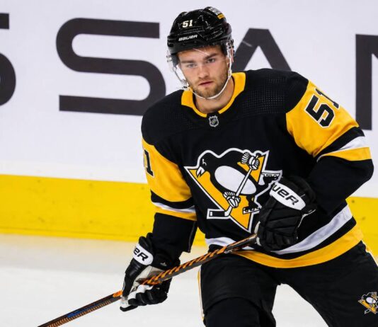 Shane Wright Linked to Pittsburgh Penguins in Potential Seattle Kraken Trade Shane Wright wearing a Pittsburgh Penguins home jersey amid NHL trade rumors involving the Seattle Kraken