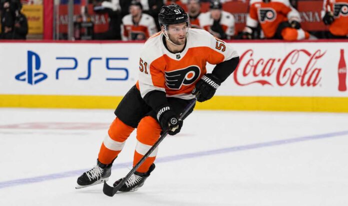shane-wright-seattle-kraken-philadelphia-flyers-trade-rumors Shane Wright skates in a Philadelphia Flyers home jersey as Seattle Kraken trade rumors link the young center to Philadelphia.