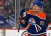 Vladimir Tarasenko wearing an Edmonton Oilers home jersey amid NHL free-agent signing rumors