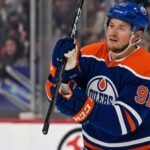Vladimir Tarasenko wearing an Edmonton Oilers home jersey amid NHL free-agent signing rumors