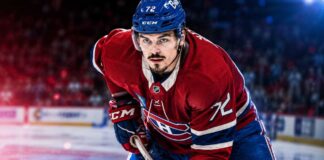 Montreal Canadiens Trade Rumors: Is Arber Xhekaj the Player to Watch? Arber Xhekaj in a Montreal Canadiens jersey as NHL trade rumors raise questions about his future with the Canadiens.