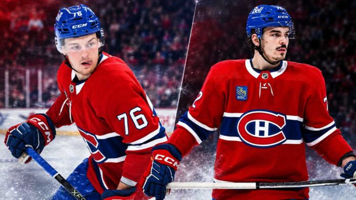 arber-xhekaj-zachary-bolduc-canadiens-trade-rumors Zachary Bolduc and Arber Xhekaj of the Montreal Canadiens featured in NHL trade rumors about a possible roster move