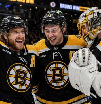 Boston Bruins Season Preview 2026-27: Roster Changes, Predictions and Playoff Outlook David Pastrnak, Charlie McAvoy and Jeremy Swayman celebrate a Boston Bruins win last season.