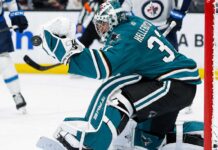 Connor Hellebuyck Trade Rumors: Could the San Jose Sharks Make the Blockbuster Move Nobody Saw Coming? Connor Hellebuyck in a San Jose Sharks home uniform amid NHL trade rumors involving the Winnipeg Jets