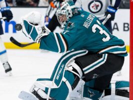 Connor Hellebuyck Trade Rumors: Could the San Jose Sharks Make the Blockbuster Move Nobody Saw Coming? Connor Hellebuyck in a San Jose Sharks home uniform amid NHL trade rumors involving the Winnipeg Jets