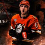 Cutter Gauthier in an Anaheim Ducks jersey as contract rumors link the 41-goal forward to a potential $15 million NHL salary