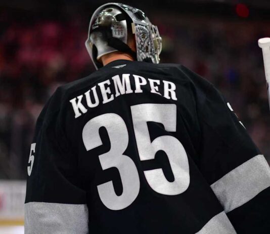 Darcy Kuemper Trade Rumors: Kings Goalie Battle Could Change Everything Darcy Kuemper in a Los Angeles Kings uniform as NHL trade rumors surround his future ahead of the 2026-27 season