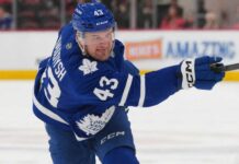 Darren Raddysh Fantasy Hockey Projection: Can He Stay Near 70 Points With the Maple Leafs? Darren Raddysh in a Toronto Maple Leafs home jersey for his 2026-27 NHL fantasy hockey projection