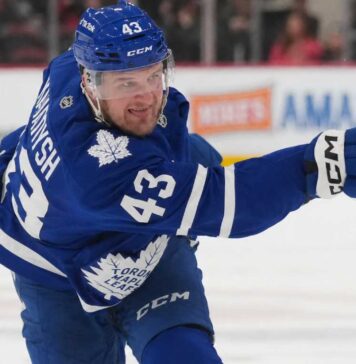Darren Raddysh Fantasy Hockey Projection: Can He Stay Near 70 Points With the Maple Leafs? Darren Raddysh in a Toronto Maple Leafs home jersey for his 2026-27 NHL fantasy hockey projection