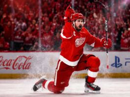Dylan Larkin Trade Rumors Take Another Twist as Red Wings Standoff Gets Awkward Dylan Larkin celebrates for the Detroit Red Wings as NHL trade rumors intensify over his future in Detroit.