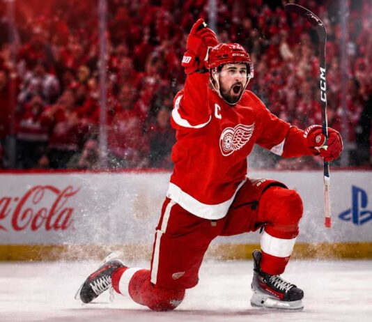Dylan Larkin Trade Rumors Take Another Twist as Red Wings Standoff Gets Awkward Dylan Larkin celebrates for the Detroit Red Wings as NHL trade rumors intensify over his future in Detroit.
