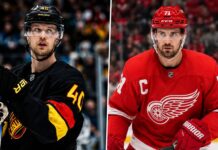 Elias Pettersson and Dylan Larkin featured in Minnesota Wild, Detroit Red Wings and Vancouver Canucks three-team trade rumors