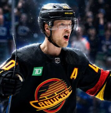Elias Pettersson Vancouver Canucks fantasy hockey projection for the 2026-27 NHL season