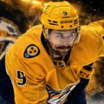 Filip Forsberg Point Projections 2026-27: Nashville Predators Fantasy Outlook Filip Forsberg skating for the Nashville Predators in a dramatic 2026-27 fantasy hockey point projection graphic