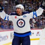 Gabriel Vilardi Fantasy Hockey Projection: Can the Winnipeg Jets Star Reach 80 Points? Gabriel Vilardi celebrates for the Winnipeg Jets ahead of his 2026-27 fantasy hockey projection