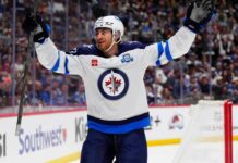 Gabriel Vilardi Fantasy Hockey Projection: Can the Winnipeg Jets Star Reach 80 Points? Gabriel Vilardi celebrates for the Winnipeg Jets ahead of his 2026-27 fantasy hockey projection