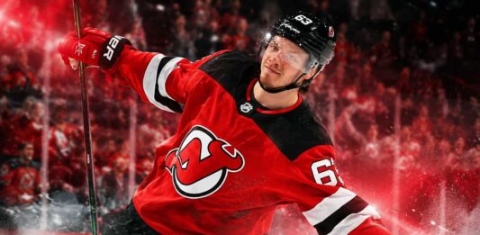 Jesper Bratt Fantasy Hockey Projection: How Many Points Will He Score in 2026-27? Jesper Bratt New Jersey Devils 2026-27 fantasy hockey projection with 26 goals, 58 assists and 84 points