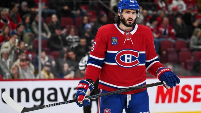 kirill-marchenko-montreal-canadiens-trade-rumors Kirill Marchenko in a Montreal Canadiens home jersey amid trade rumors involving the Columbus Blue Jackets
