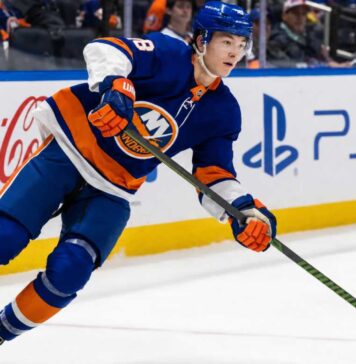 Matthew Schaefer Point Projections 2026-27: New York Islanders Fantasy Outlook Matthew Schaefer skating for the New York Islanders in a 2026-27 Fantasy Hockey point projection