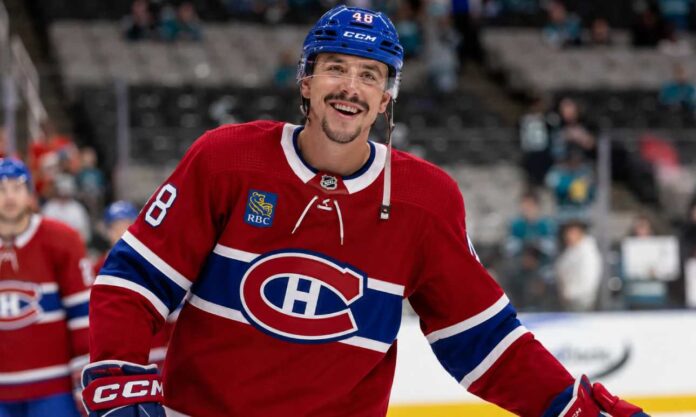 morgan-frost-montreal-canadiens-calgary-flames-trade-rumor Morgan Frost in a Montreal Canadiens jersey amid NHL trade rumors linking the Calgary Flames forward to Montreal