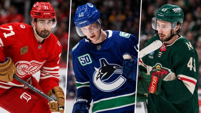 nhl-news-rumors-august-11-2026 Dylan Larkin, Elias Pettersson and Quinn Hughes featured in the latest NHL news and NHL trade rumors for August 11, 2026