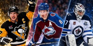 Sidney Crosby, Cale Makar and Connor Hellebuyck featured in the latest NHL News on trade rumors, contract talks and roster updates.