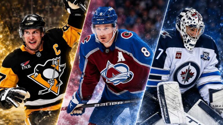 Sidney Crosby, Cale Makar and Connor Hellebuyck featured in the latest NHL News on trade rumors, contract talks and roster updates.