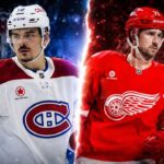 NHL News Today: Dylan Larkin Trade Stalls as Arber Xhekaj Rumor Cools Arber Xhekaj and Dylan Larkin featured in a split image for the latest NHL news and trade rumors.