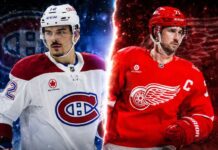 NHL News Today: Dylan Larkin Trade Stalls as Arber Xhekaj Rumor Cools Arber Xhekaj and Dylan Larkin featured in a split image for the latest NHL news and trade rumors.