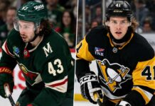 Quinn Hughes of the Minnesota Wild and Ville Koivunen of the Pittsburgh Penguins featured in the latest NHL news and NHL rumors for August 8, 2026.