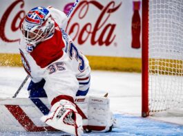 Samuel Montembeault Trade Rumors: Could the Canadiens and Blue Jackets Make a Deal? Samuel Montembeault makes a save for the Montreal Canadiens as NHL trade rumors link the goaltender to the Columbus Blue Jackets.