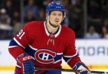 Canadiens Linked to Vladimir Tarasenko as Intriguing Free-Agent Option Vladimir Tarasenko wearing a Montreal Canadiens home jersey amid NHL free agency rumors linking him to Montreal.